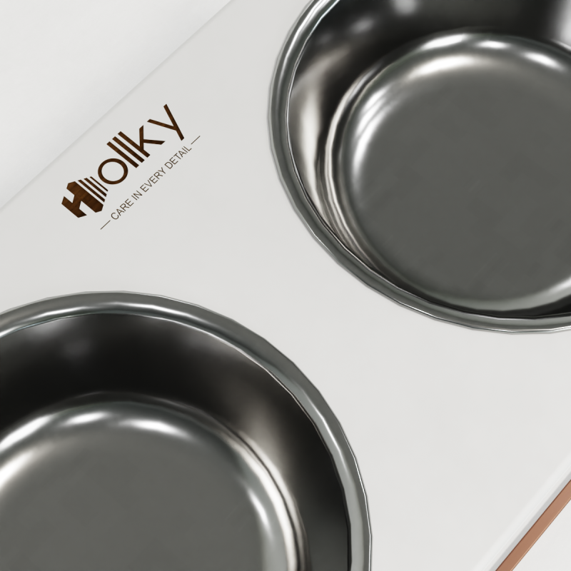 Hollky Base XXL40 - миски на підставці для дуже великих собак (2 × 2,8 л) GLWH