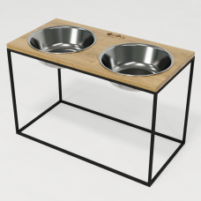 Hollky Base XXL40 - миски на підставці для дуже великих собак (2 × 2,8 л) BLNT 