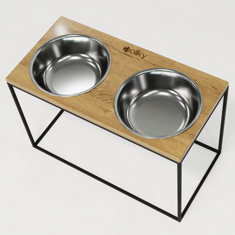 Hollky Base XXL40 - миски на підставці для дуже великих собак (2 × 2,8 л) BLNT 