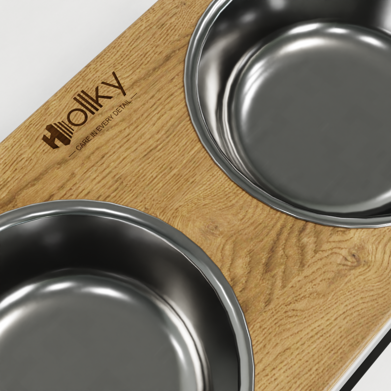 Hollky Base XXL40 - миски на підставці для дуже великих собак (2 × 2,8 л) BLNT 