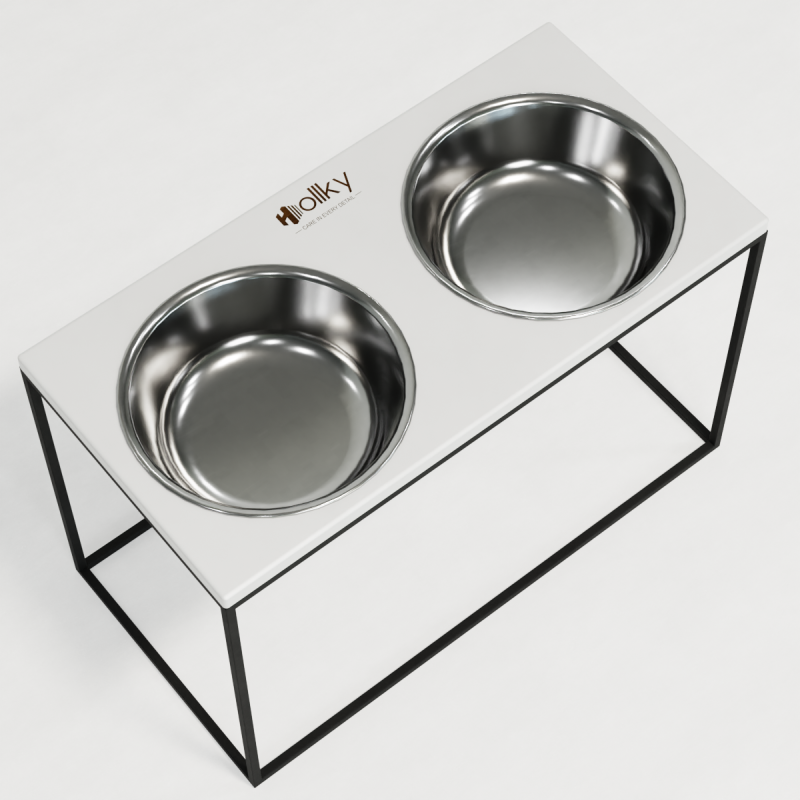 Hollky Base XXL40 - миски на підставці для дуже великих собак (2 × 2,8 л) BLWH