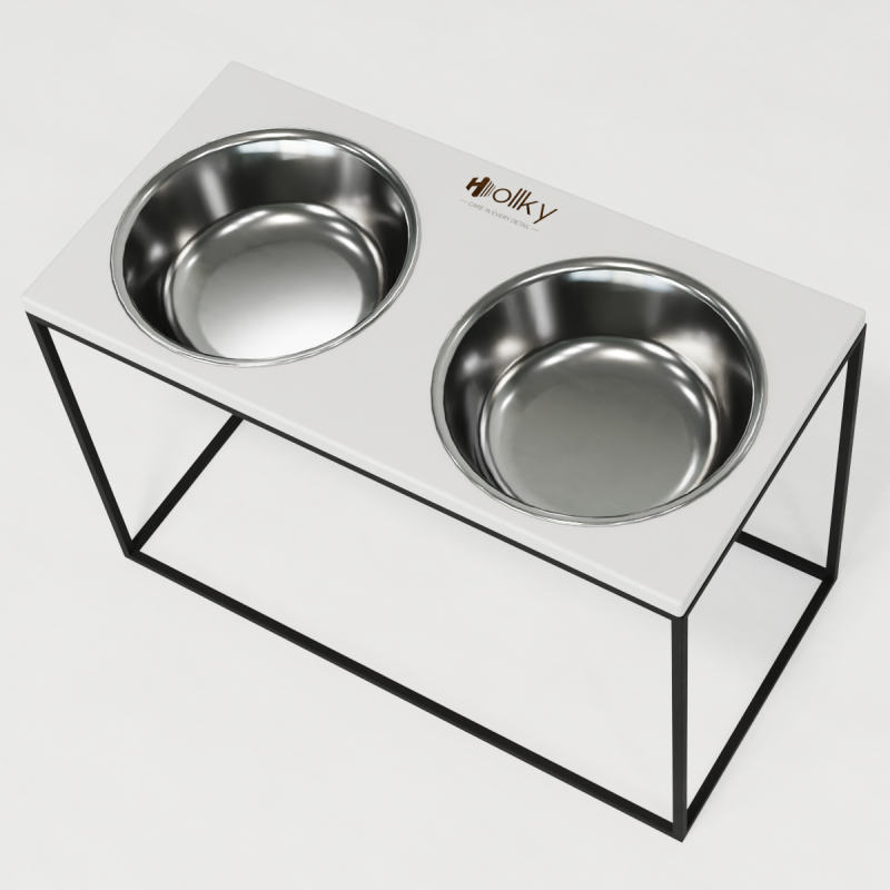 Hollky Base XXL40 - миски на підставці для дуже великих собак (2 × 2,8 л) BLWH