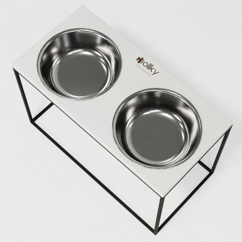 Hollky Base XXL40 - миски на підставці для дуже великих собак (2 × 2,8 л) BLWH