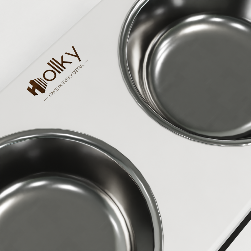 Hollky Base XXL40 - миски на підставці для дуже великих собак (2 × 2,8 л) BLWH