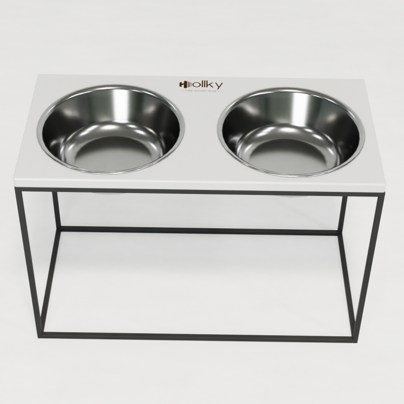 Hollky Base XXL40 - миски на підставці для дуже великих собак (2 × 2,8 л) GRWH 