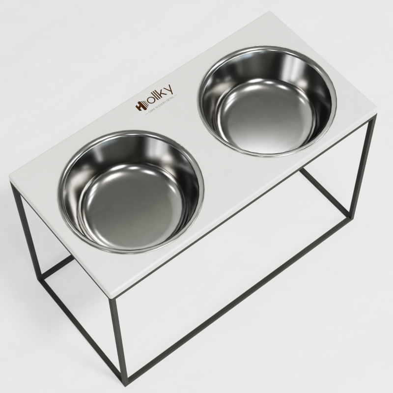 Hollky Base XXL40 - миски на підставці для дуже великих собак (2 × 2,8 л) GRWH 
