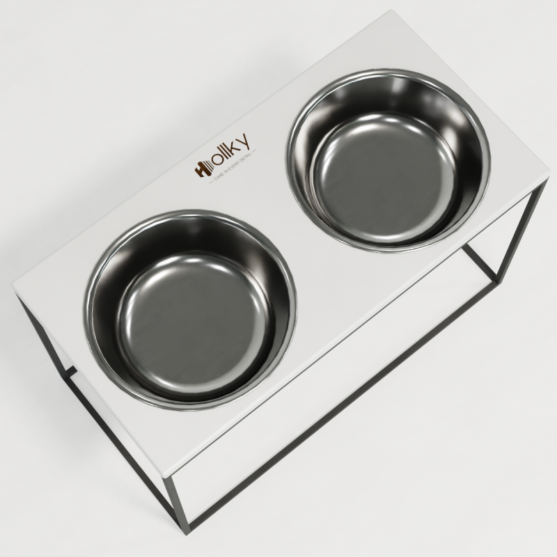 Hollky Base XXL40 - миски на підставці для дуже великих собак (2 × 2,8 л) GRWH 