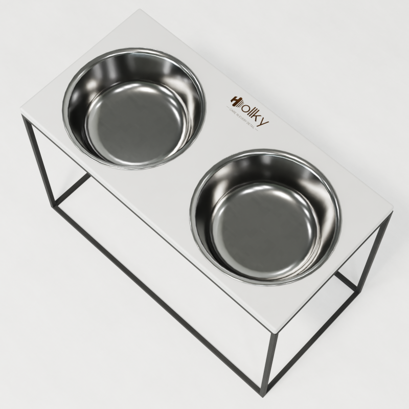 Hollky Base XXL40 - миски на підставці для дуже великих собак (2 × 2,8 л) GRWH 