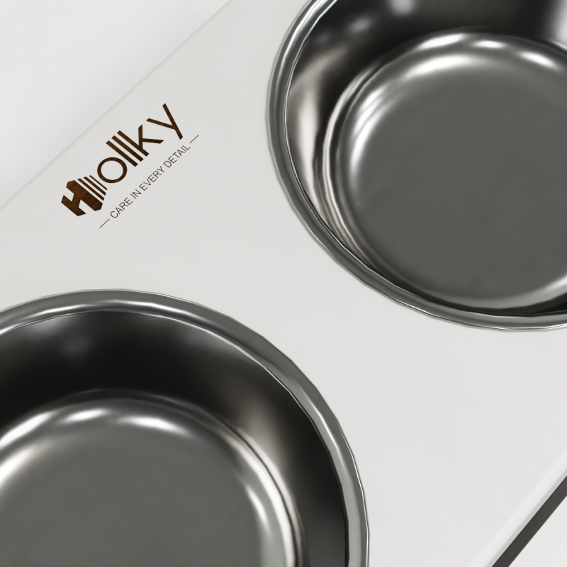 Hollky Base XXL40 - миски на підставці для дуже великих собак (2 × 2,8 л) GRWH 