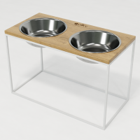 Hollky Base XXL40 - миски на підставці для дуже великих собак (2 × 2,8 л) WHNT 