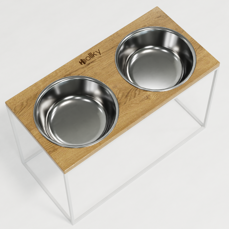 Hollky Base XXL40 - миски на підставці для дуже великих собак (2 × 2,8 л) WHNT 