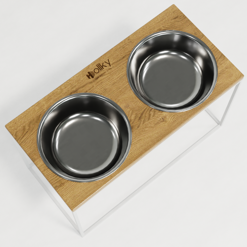 Hollky Base XXL40 - миски на підставці для дуже великих собак (2 × 2,8 л) WHNT 