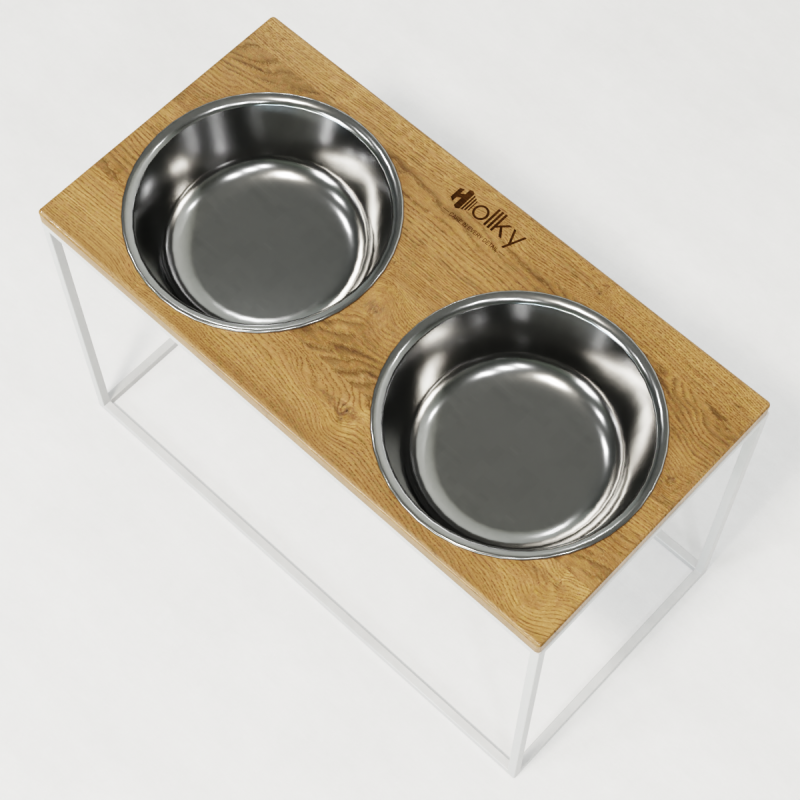 Hollky Base XXL40 - миски на підставці для дуже великих собак (2 × 2,8 л) WHNT 