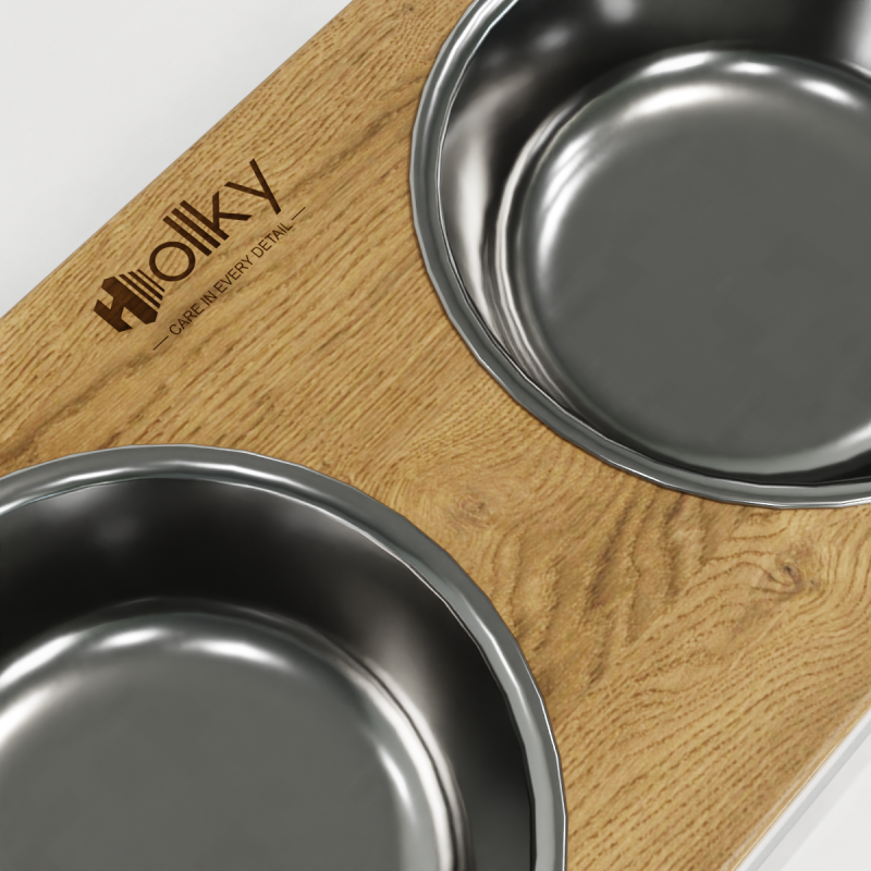 Hollky Base XXL40 - миски на підставці для дуже великих собак (2 × 2,8 л) WHNT 