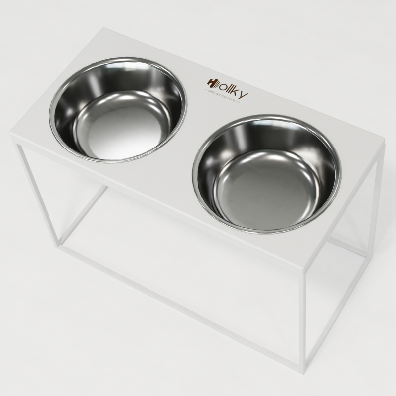 Hollky Base XXL40 - миски на підставці для дуже великих собак (2 × 2,8 л) WHWH 