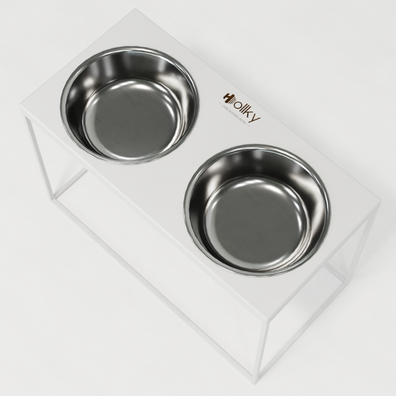 Hollky Base XXL40 - миски на підставці для дуже великих собак (2 × 2,8 л) WHWH 