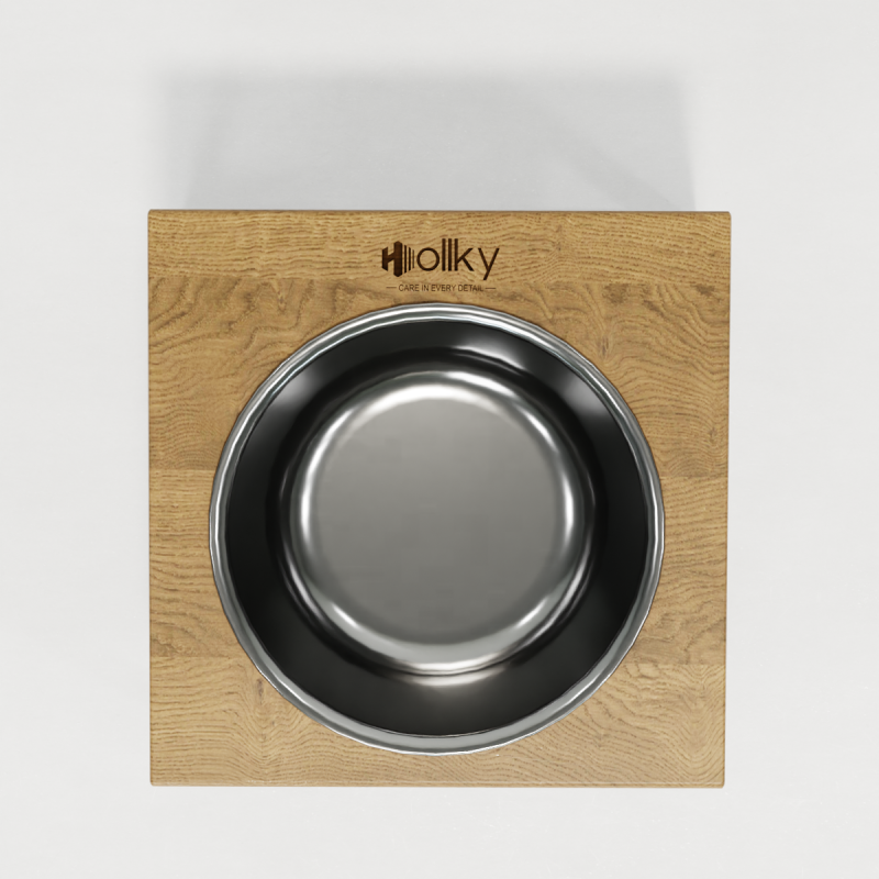 Hollky Base Solo M - миска на підставці для котів і середніх собак (1 × 0,8 л) BLNT 