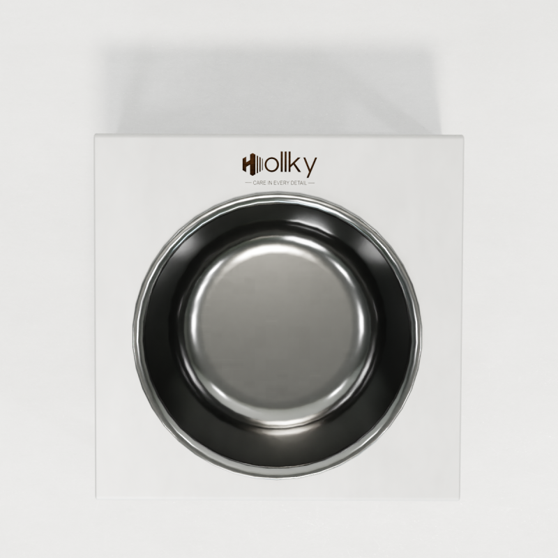 Hollky Base Solo M - миска на підставці для котів і середніх собак (1 × 0,8 л) BLWH