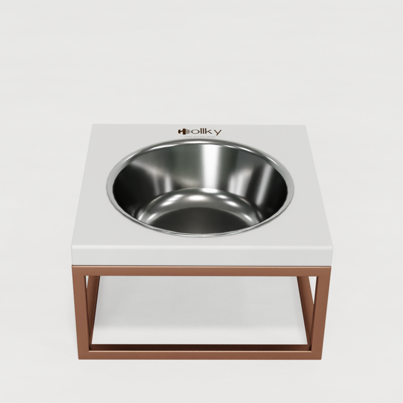 Hollky Base Solo M - миска на підставці для котів і середніх собак (1 × 0,8 л) GLWH