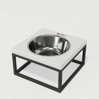 Hollky Base Solo M - bowl on stand for cats and medium dogs (1 × 0.8 L) GRWH 