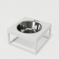 Hollky Base Solo M - bowl on stand for cats and medium dogs (1 × 0.8 L) WHWH 