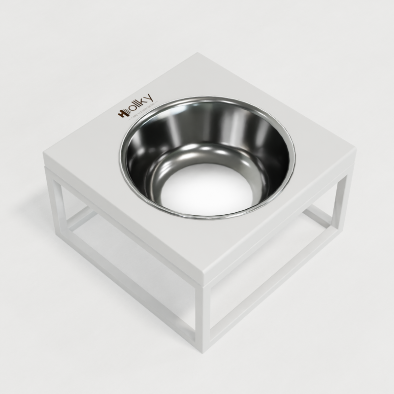 Hollky Base Solo M - миска на підставці для котів і середніх собак (1 × 0,8 л) WHWH 