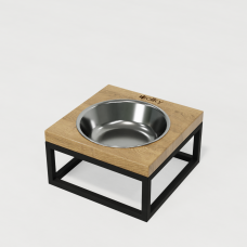Hollky Base Solo S - миска на підставці для котів і маленьких собак (1 × 0,45 л) BLNT 