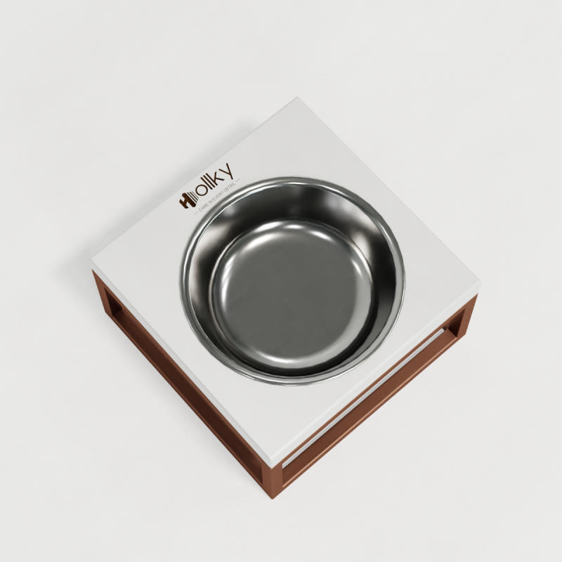 Hollky Base Solo S - миска на підставці для котів і маленьких собак (1 × 0,45 л) GLWH