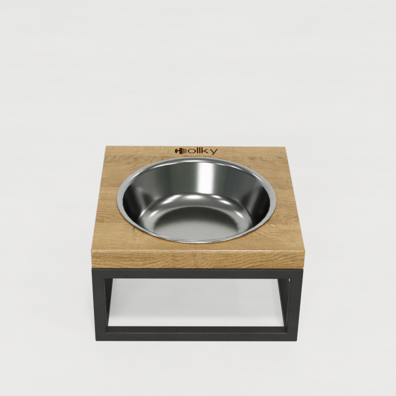Hollky Base Solo S - миска на підставці для котів і маленьких собак (1 × 0,45 л) GRNT 