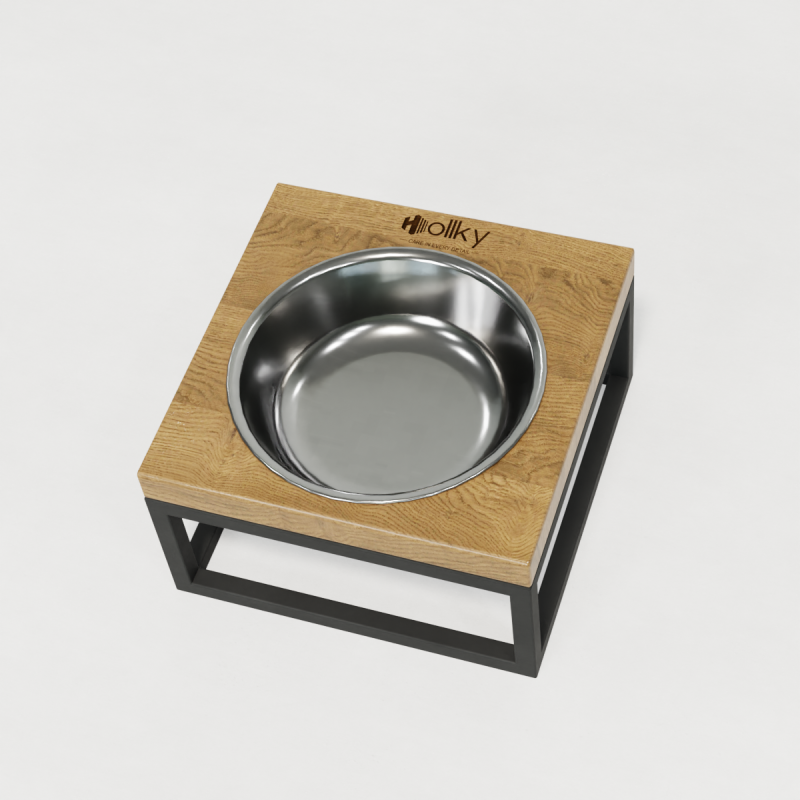 Hollky Base Solo S - миска на підставці для котів і маленьких собак (1 × 0,45 л) GRNT 