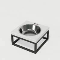 Hollky Base Solo S - миска на підставці для котів і маленьких собак (1 × 0,45 л) GRWH 