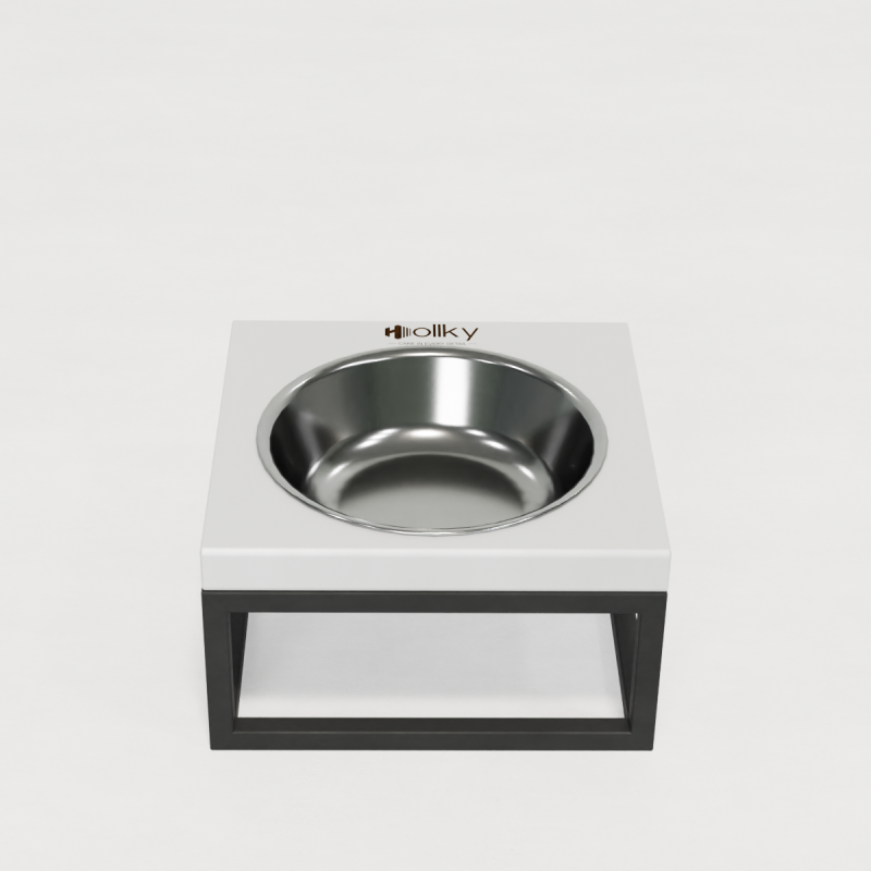 Hollky Base Solo S - миска на підставці для котів і маленьких собак (1 × 0,45 л) GRWH 
