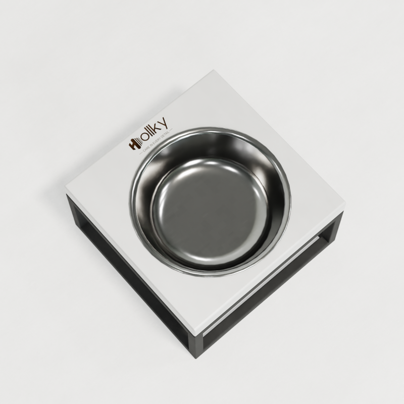 Hollky Base Solo S - миска на підставці для котів і маленьких собак (1 × 0,45 л) GRWH 