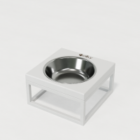 Hollky Base Solo S - миска на підставці для котів і маленьких собак (1 × 0,45 л) WHWH