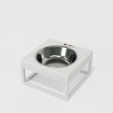 Hollky Base Solo S - миска на підставці для котів і маленьких собак (1 × 0,45 л) WHWH