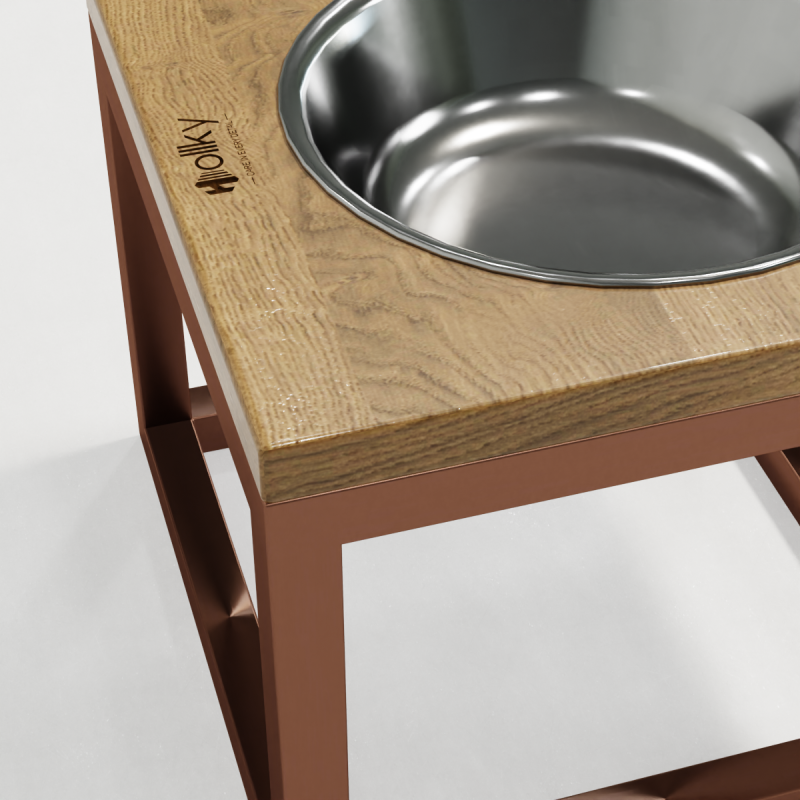 Hollky Base Solo XL - миска на підставці для великих собак (1 × 1,8 л) GLNT 