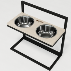 Hollky Flex L - миски на регульованій підставці для великих собак (2 × 1.8 л) BLWH