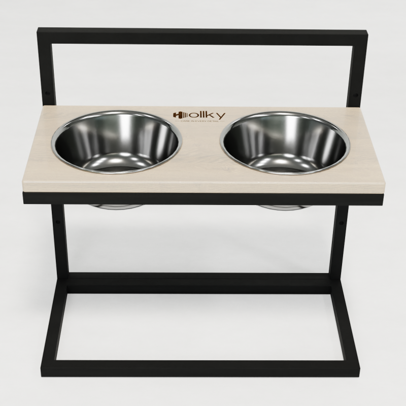 Hollky Flex L - миски на регульованій підставці для великих собак (2 × 1.8 л) BLWH