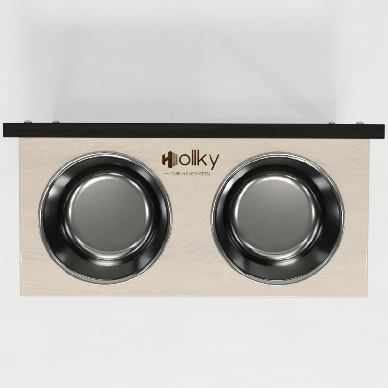 Hollky Flex L - миски на регульованій підставці для великих собак (2 × 1.8 л) BLWH