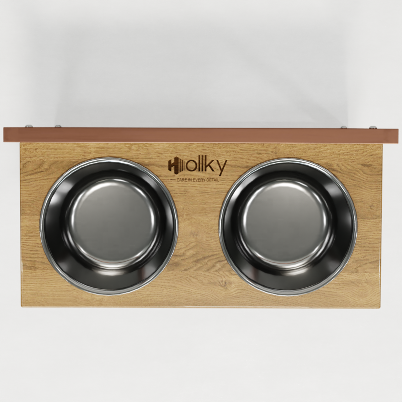 Hollky Flex L - миски на регульованій підставці для великих собак (2 × 1.8 л) GLNT