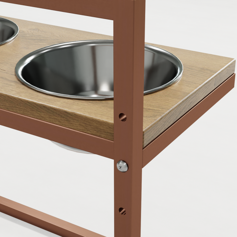 Hollky Flex L - миски на регульованій підставці для великих собак (2 × 1.8 л) GLNT