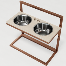 Hollky Flex L - миски на регульованій підставці для великих собак (2 × 1.8 л) GLWH