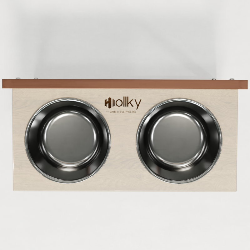 Hollky Flex L - миски на регульованій підставці для великих собак (2 × 1.8 л) GLWH