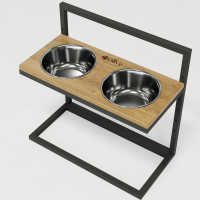 Hollky Flex L - миски на регульованій підставці для великих собак (2 × 1.8 л) GRNT