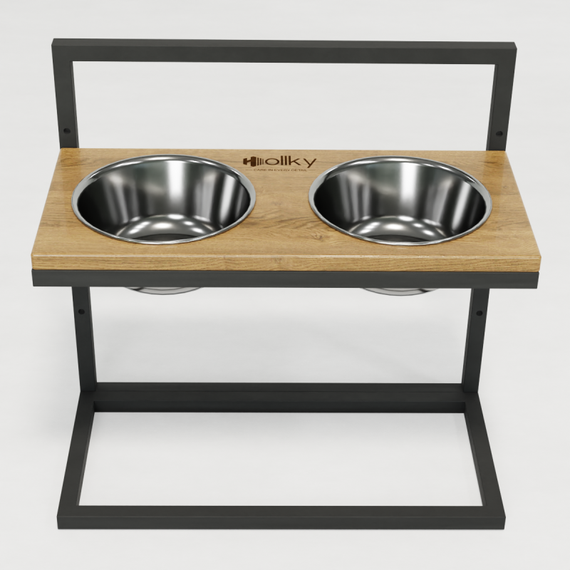 Hollky Flex L - миски на регульованій підставці для великих собак (2 × 1.8 л) GRNT