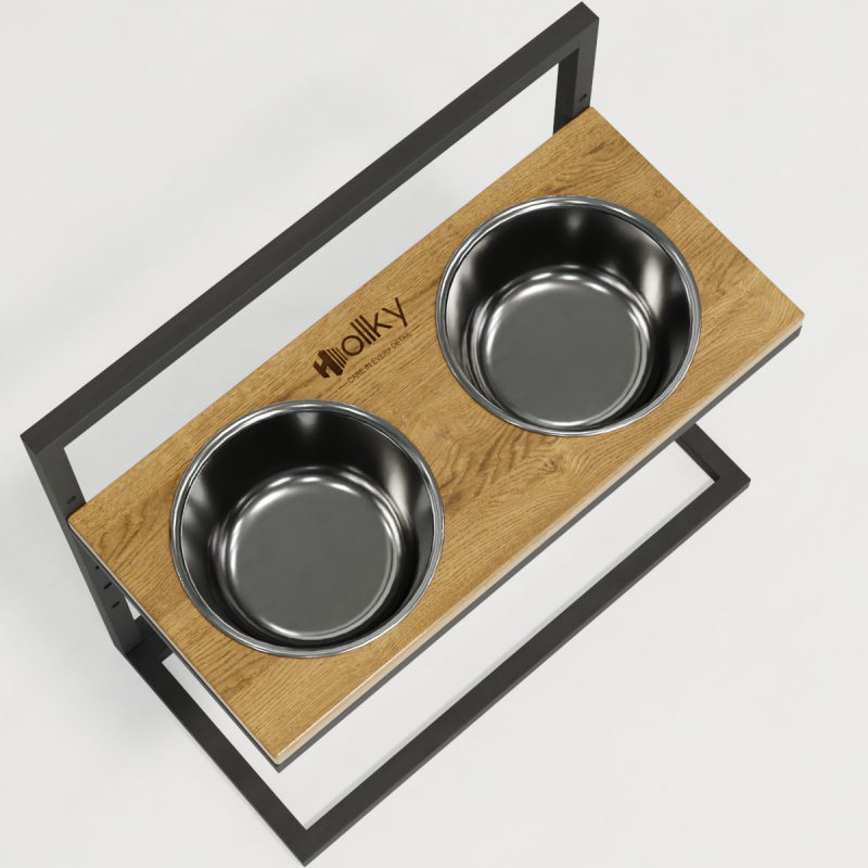 Hollky Flex L - миски на регульованій підставці для великих собак (2 × 1.8 л) GRNT