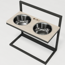 Hollky Flex L - миски на регульованій підставці для великих собак (2 × 1.8 л) GRWH