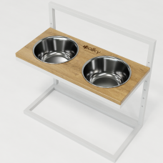 Hollky Flex L - миски на регульованій підставці для великих собак (2 × 1.8 л) WHNT