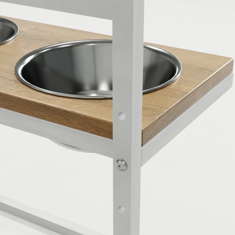 Hollky Flex L - миски на регульованій підставці для великих собак (2 × 1.8 л) WHNT