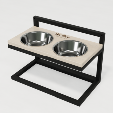 Hollky Flex M - миски на регульованій підставці для середніх собак (2 × 0.85 л) BLWH